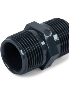 Hexagon nipple 1" PVC NP16